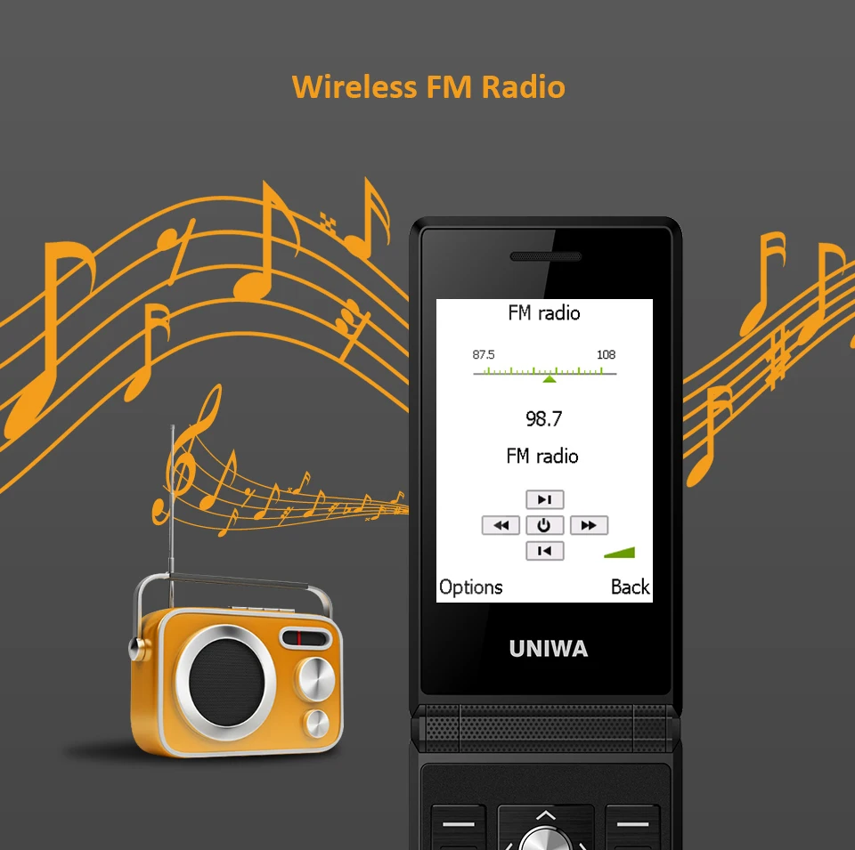 UNIWA X28 2G GSM раскладушка флип сотовый телефон старшие большие кнопочные мобильные телефоны Dual Sim FM радио Русский Иврит Клавиатура бренд
