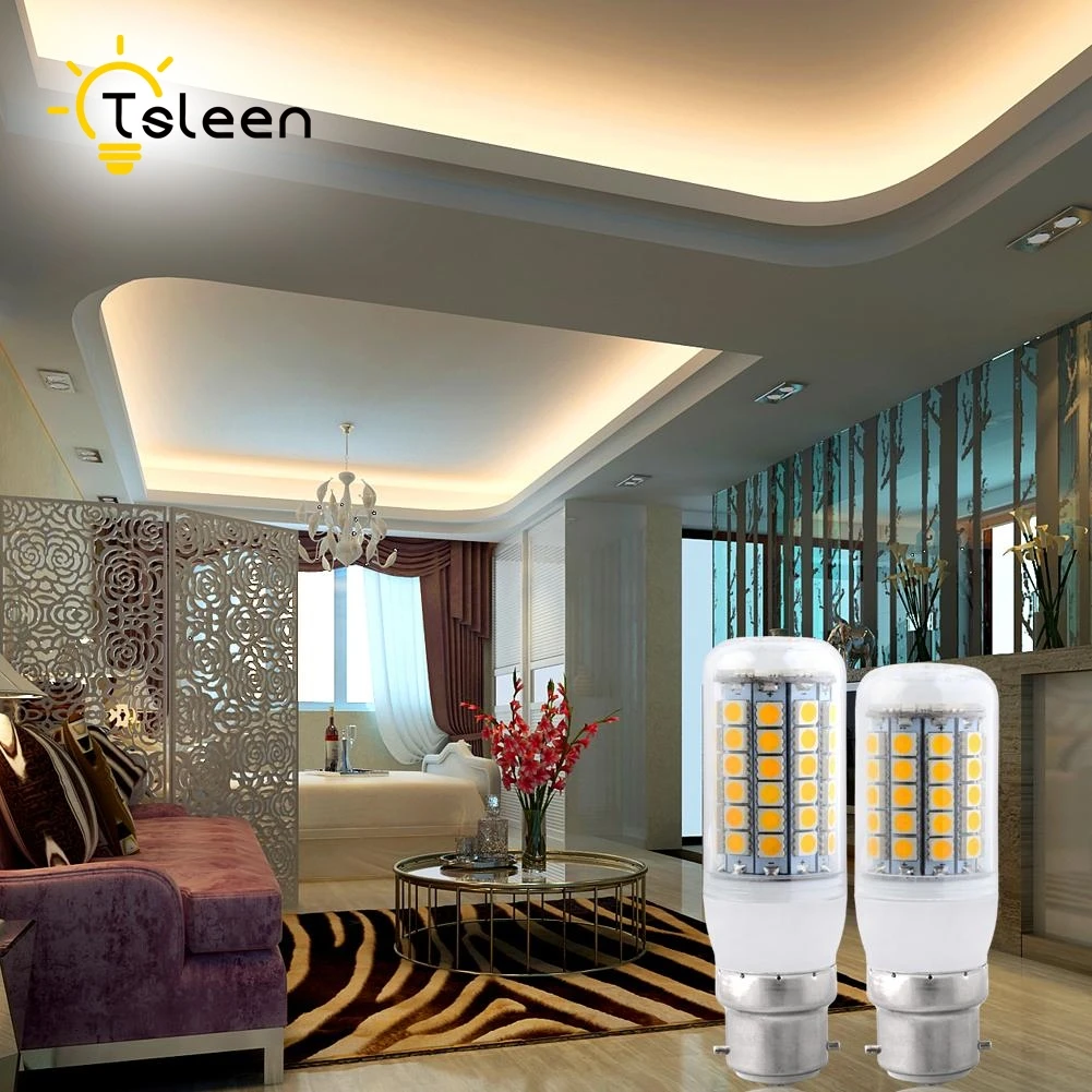 

TSLEEN Led Corn Bulb E27 E14 B22 G9 Led Lamp AC 220V 9W 11W 12W 13W 15W SMD 5050 Lampada Spotlight Lanterna Candle Chandelier