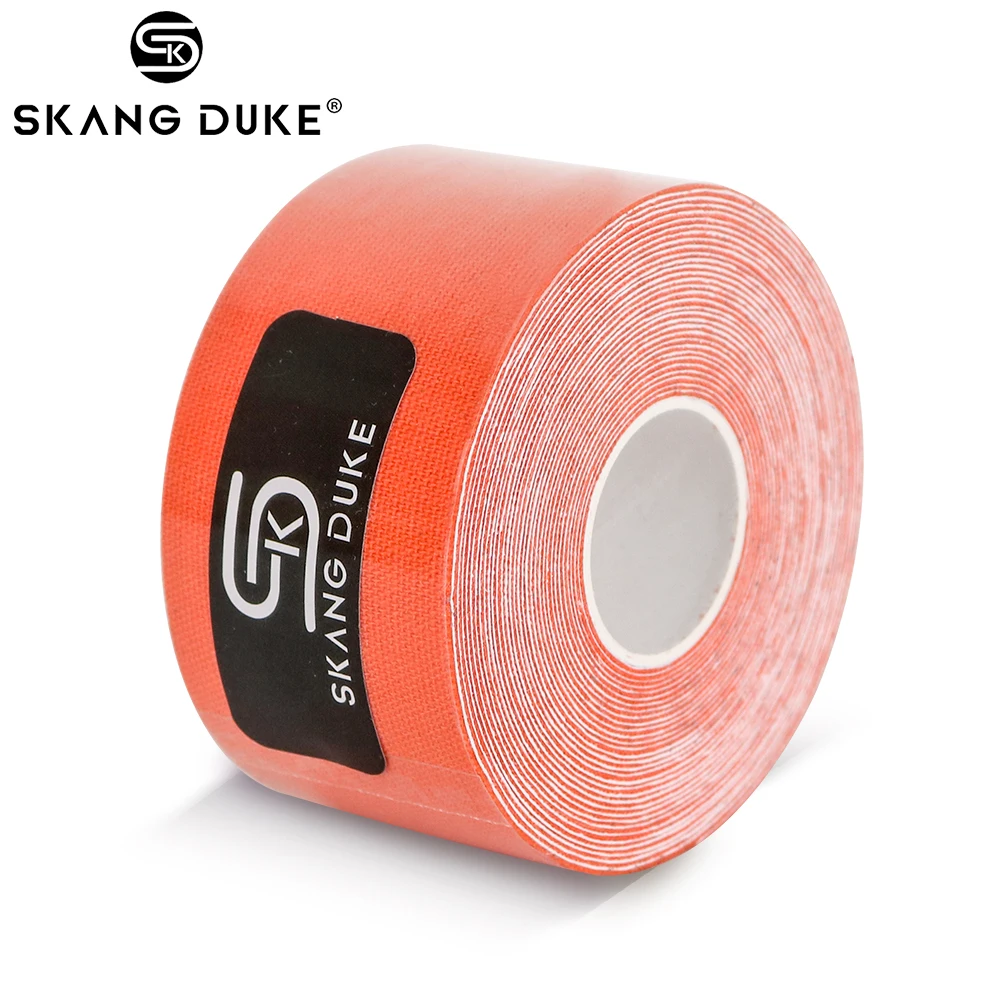 Orange KinesioTape 1pc5M кинезиологическая лента, повязка для мышц, рулон, хлопок, эластичная лента для колена, кинезиологическая, водонепроницаемая, для боли, для бега, фитнеса, тренажерного зала, наклейка - Цвет: Orange KinesioTape