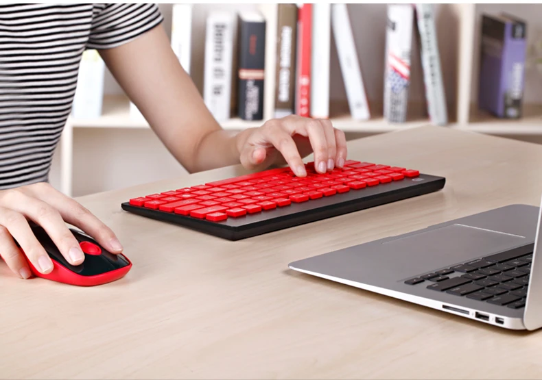 MAORONG TRADING Беспроводная мини клавиатура и мышь бесшумный Домашний ноутбук