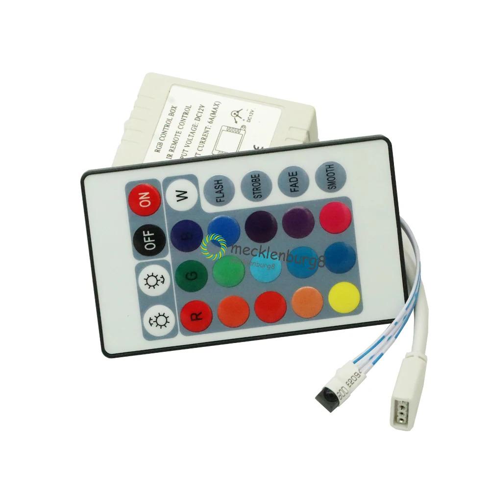 Светодиодный инфракрасный беспроводной контроллер 12 В 24 клавиши RGB ИК RF для SMD 5050