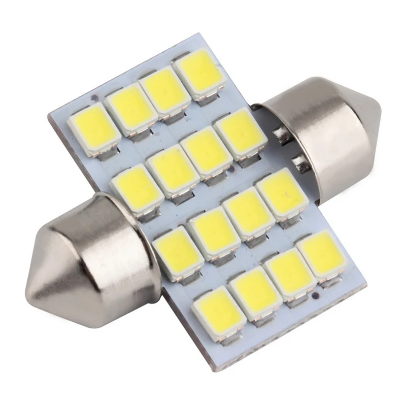 1 шт. двойной наконечник 509 T 5050 светодиодный 16SMD T5 автомобильный интерьерный