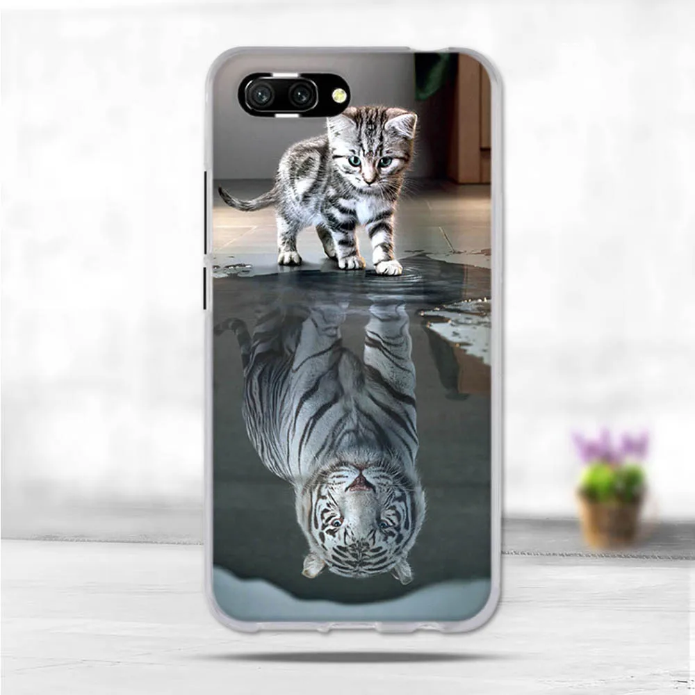 Силиконовый мягкий чехол 5 84 дюйма для Huawei Honor 10 защитный задняя крышка сумки |