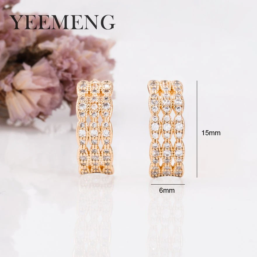 YEEMENG 2019 темпераментные циркониевые серьги гвоздики винтажные Японский Корейский