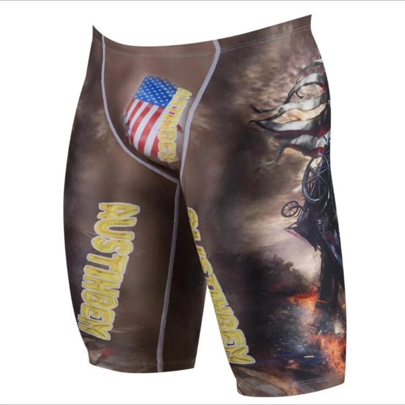 2018 профессиональный купальник для мужчин с 3d принтом плавательные шорты
