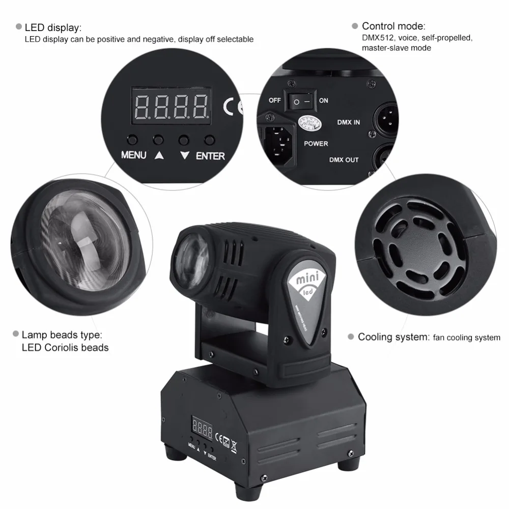 2 шт 50 Вт светодиодный RGBW сценический светильник с подвижной головкой DMX512 Диско DJ светильник вечерние эффект светильник s ЕС штекер 220~ 240 В luces discoteca