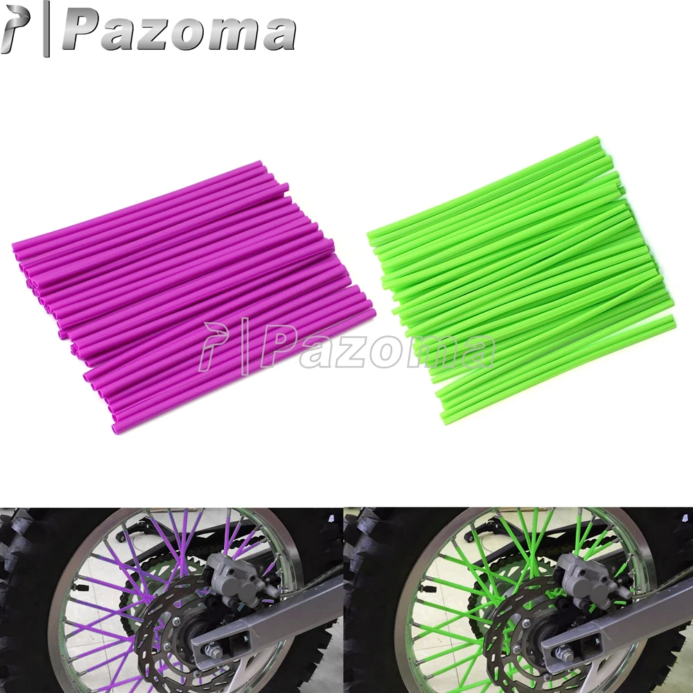 

Motocross Wheel Rim Spoke Covers Wrap Tubes for Suzuki Kawasaki Yamaha Honda Dirt Bike Motorcycle Wheel Spoke Wraps Accessories