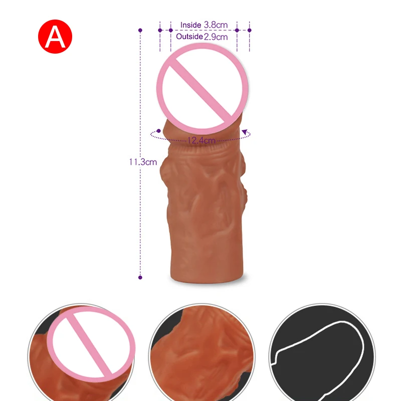 Многоразовые презервативы для мужчин интимные товары презерватив увеличения