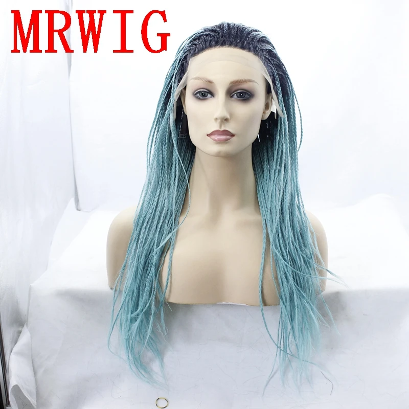 MRWIG бесплатная часть коробка Плетеный парик для волос спереди кружево