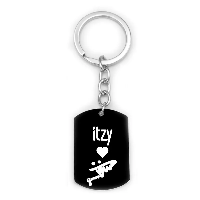 ITZY KPOP брелок из нержавеющей стали Корея девушки группа подарки для фанатов