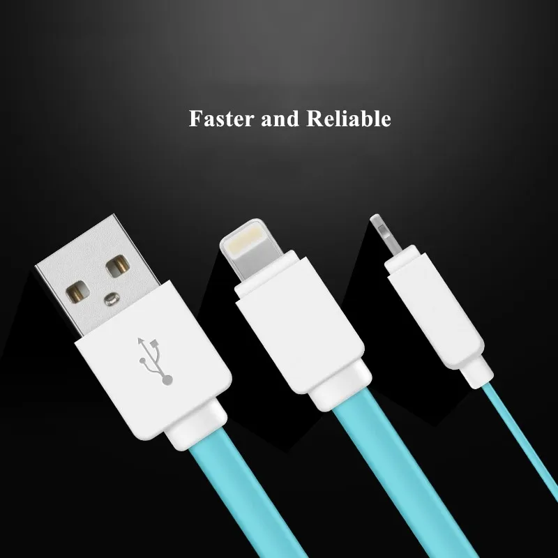 Плоский USB кабель для iPhone GUSGU мобильный телефон 2 1 А зарядный usb передачи данных iPad