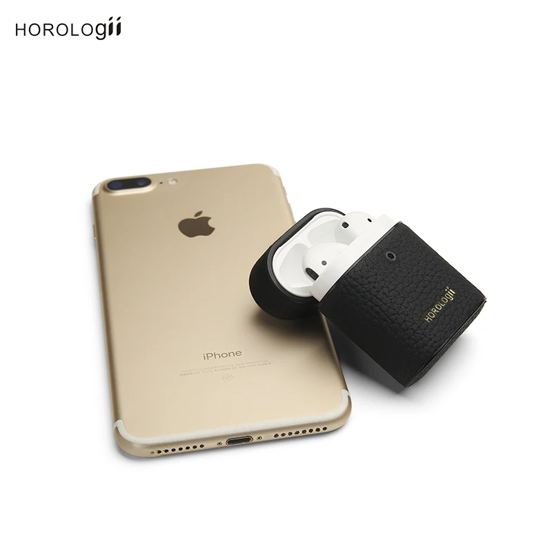 Horologii обычай имя бесплатно Германия телячья кожа для AirPod Роскошный чехол