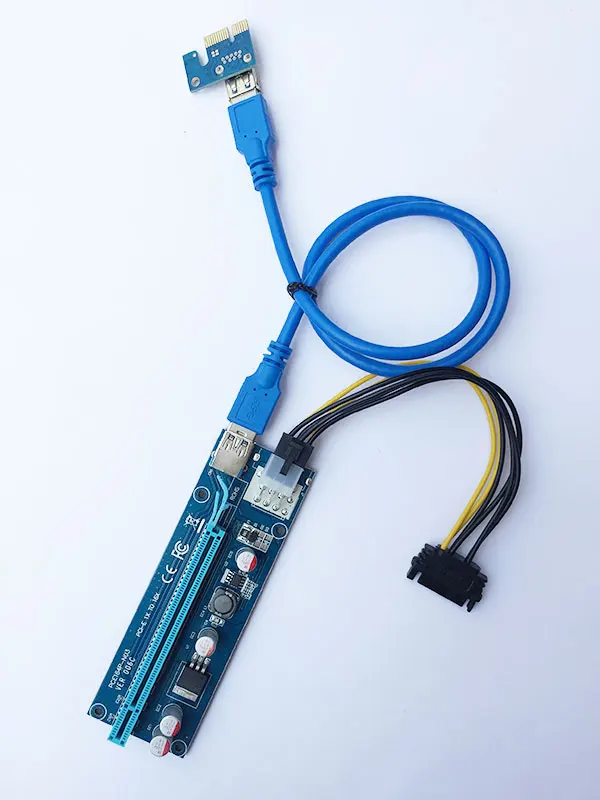 006C PCI E Express riser card для BTC mining machine|Коннекторы и разъёмы| |