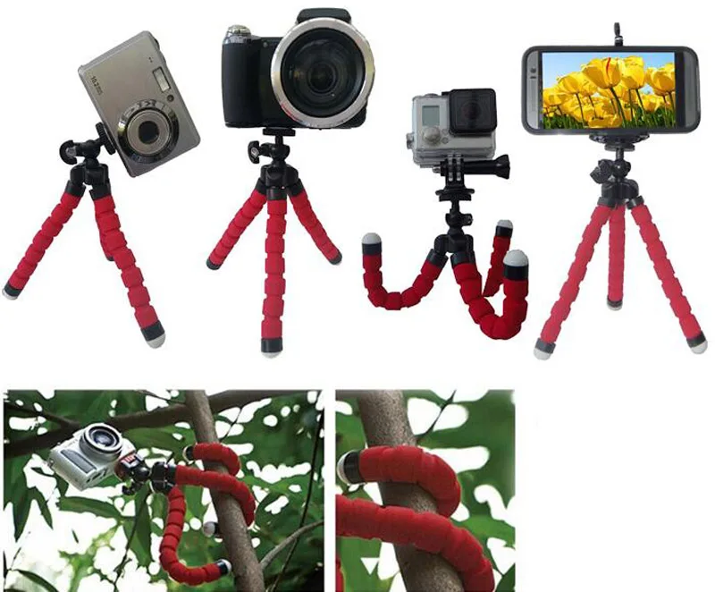Держатель для телефона камеры гибкий штатив осьминога кронштейн подставка