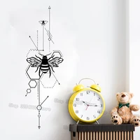 Geometric Honeycomb & Anatomical Bees Wall Stickers Home Decor Living Room Unique Vinyl Wall Art Decals Bedroom Waterproof S442