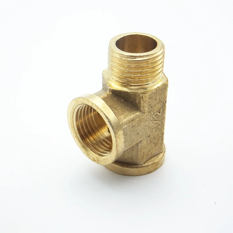1/2 &quotBSP Female x 1/2&quot BSP Male Thread Tee Type 3 Way Brass Pipe fitning Adapter переходник для воды|connector phone|fitting