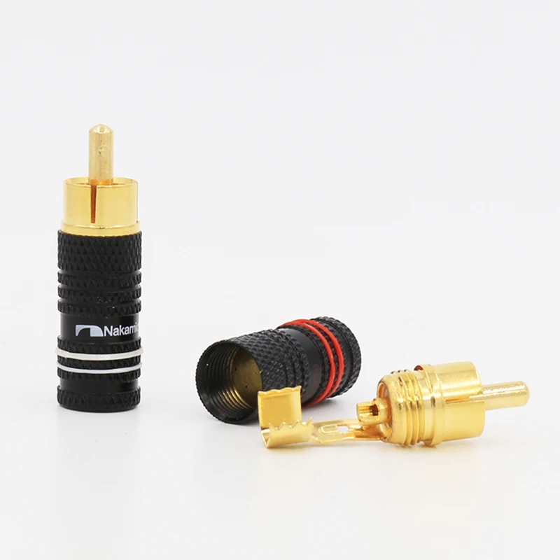 VR006G Высокое качество 24 K позолоченный Hi-End RCA аудио разъем для динамиков