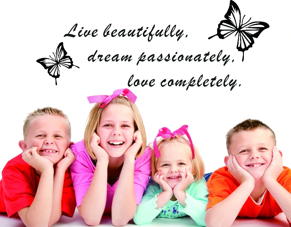 Украшение для дома декоративная Фреска виниловая Цитата Съемная Наклейка на