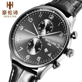 HOLUNS Watch geneva quartz watches men luxury brand sport dress business Fashion Casual watch PT005 | Наручные часы