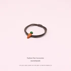 Повязка для волос Sempl из полиэстера, эластичная резинка с рисунком клубники, моркови, аксессуар для волос для женщин и девочек