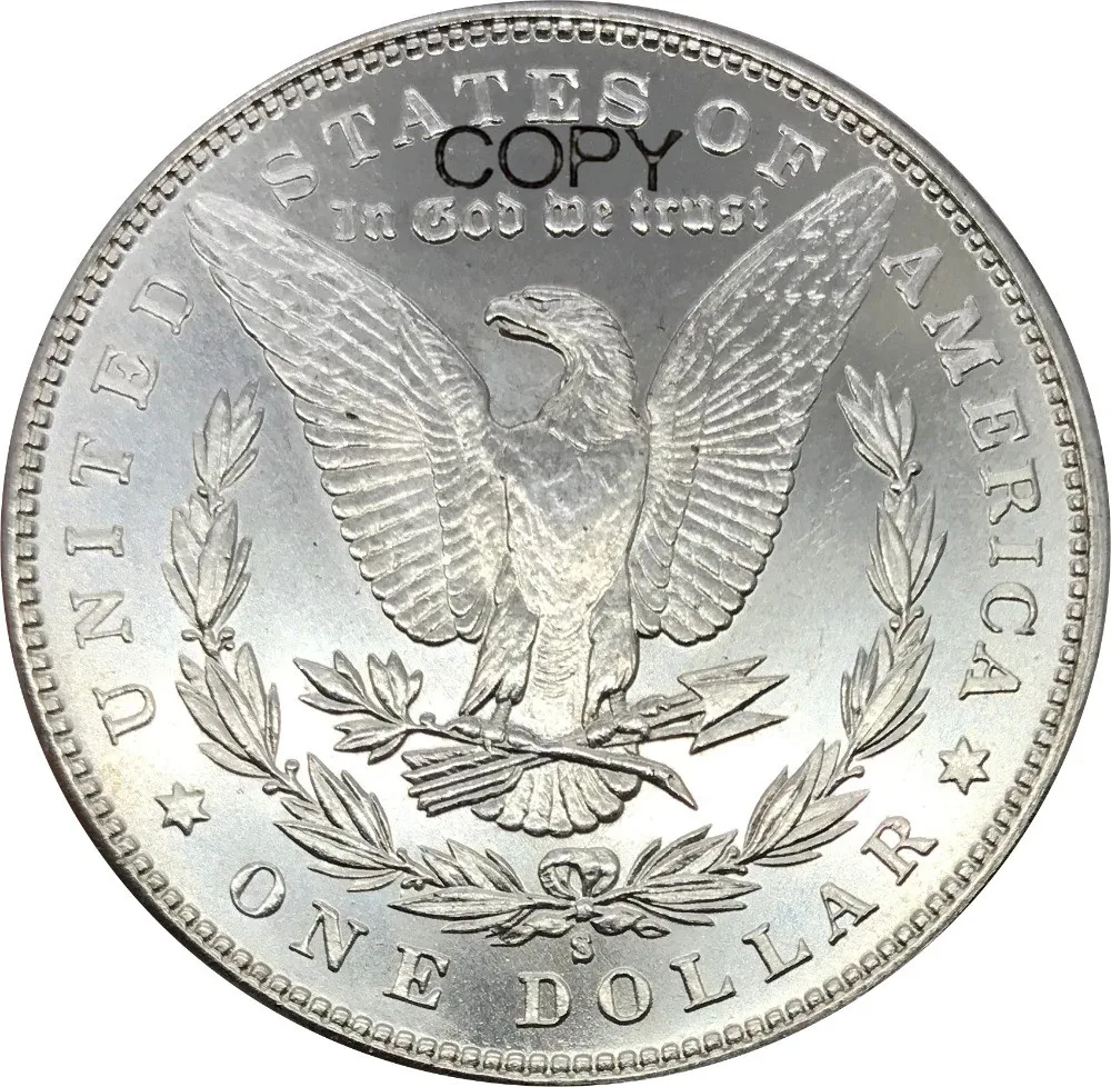 1 шт. долл. США морганский доллар 1894 с Мельхиор посеребренные копировальные