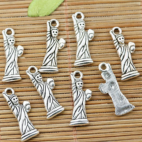 

45pcs серебряная статуя в тибетском стиле Of Liberty charms EF1353