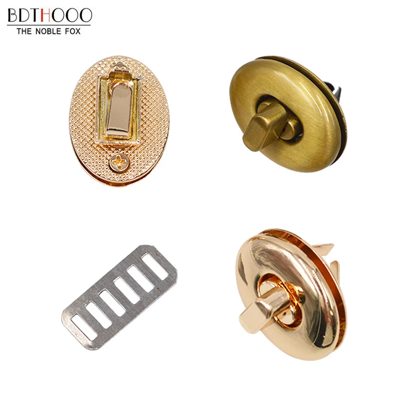 

Металлический замок BDTHOOO 10 шт./лот для сумок овальной формы в форме яйца, поворотный замок, винтовой замок для «сделай сам», аксессуары для че...