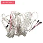 Светодиодная модульная струнная панель WS2812B, 50-100 шт., предварительно припаянная на радиаторе, с кабелем 10 см, 5 В, WS2812, встроенный SMD 5050 RGB