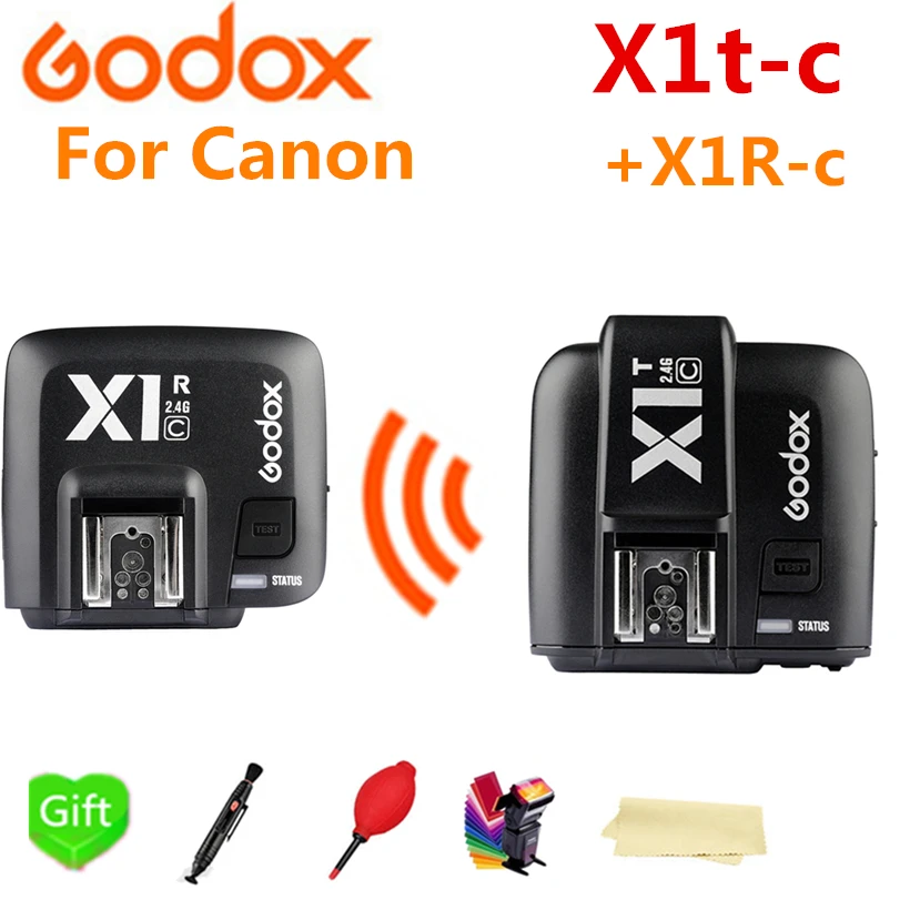 GODOX X1T C 2 4 г беспроводной sttl HSS ЖК вспышка триггер передатчик для Canon + X1R Godox V860IIC TT600