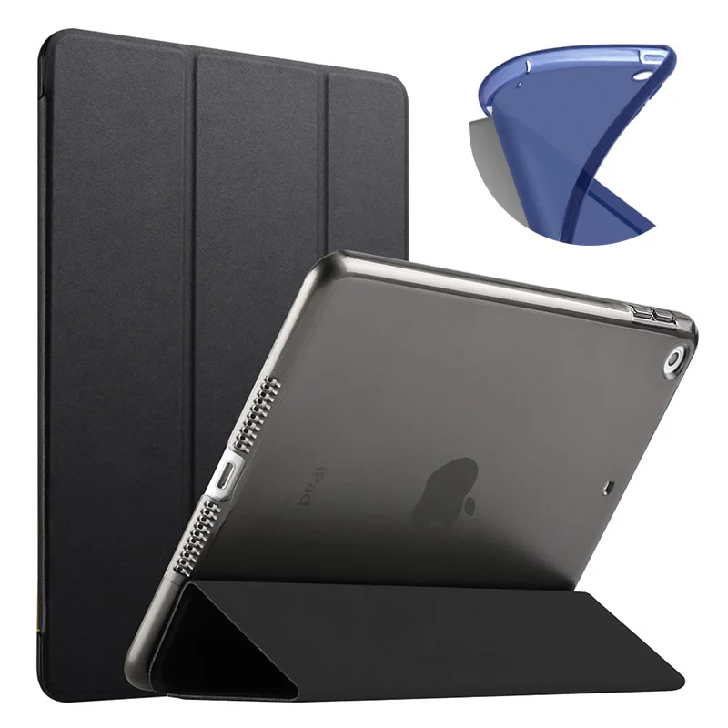 Новый чехол для планшета iPad 2018 2017 9 7 Смарт Флип-подставка мягкий TPU A1822 A1893 Чехол