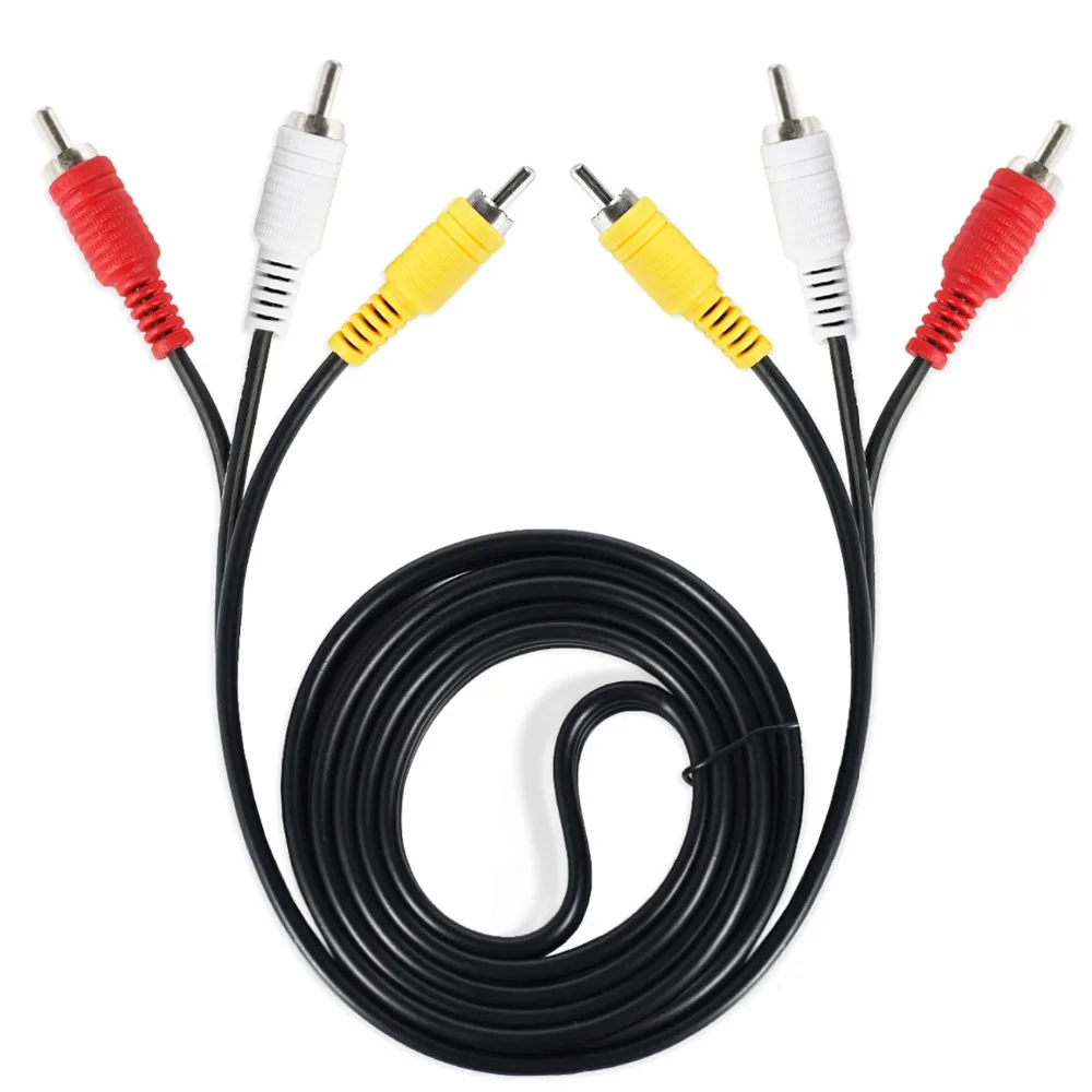 3RCA штекер к 3 RCA Композитный Аудио Видео AV кабель 3X Розничная и оптовая продажа 1 5