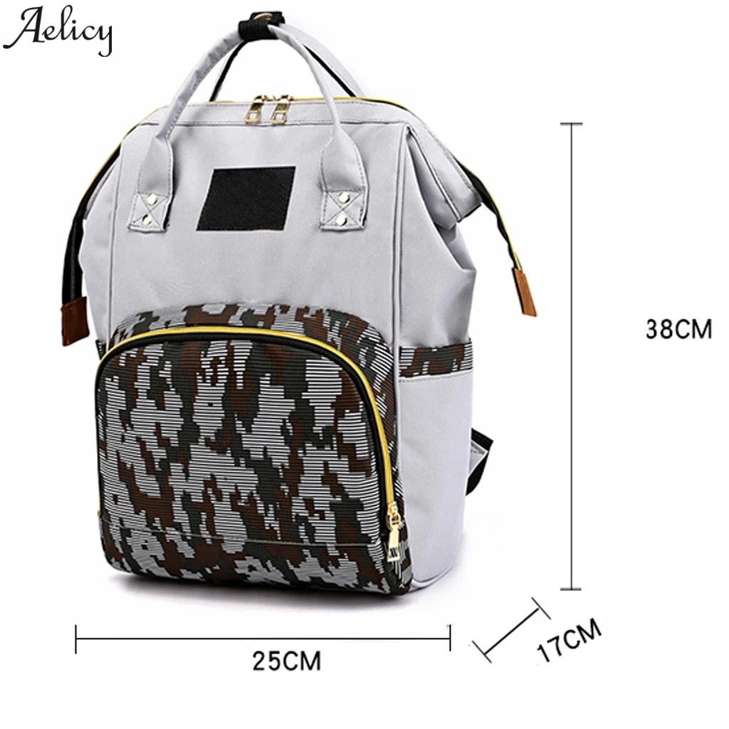 Aelicy Mummy Bags Maternity Large Capacity Oxford Cloth Casual Bag For Outdoor Travel Nursing Soft Backpack | Багаж и сумки