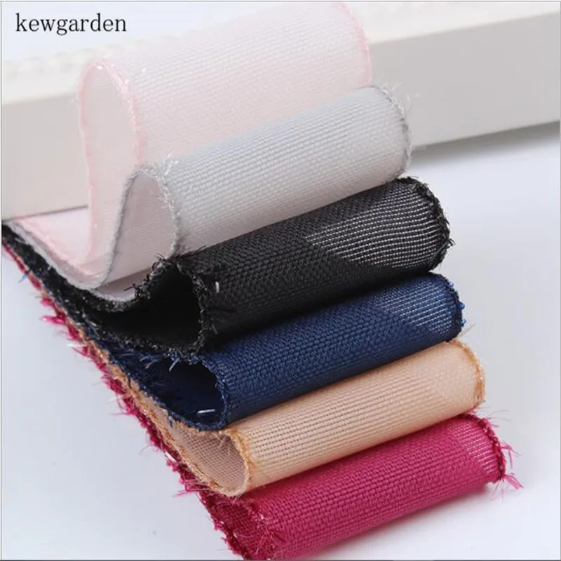 Kewgarden оптовая продажа заусенцев кисточкой полотняного переплетения атласные