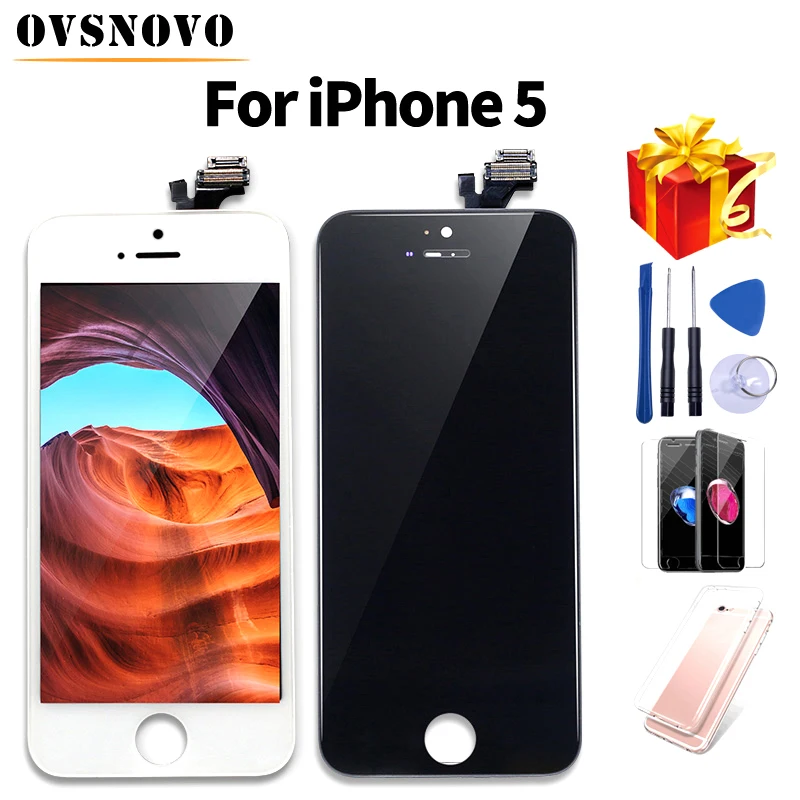 ЖК дисплей pantalla AAA для iPhone 5 сенсорный экран сменная деталь в сборе 5s 6 plus +
