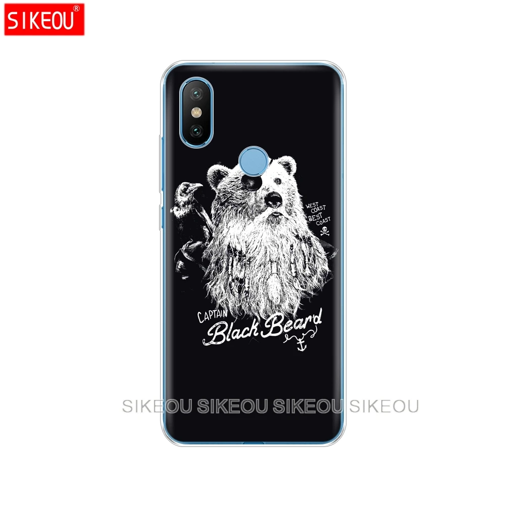 Силиконовый чехол для телефона Xiaomi Mi 6X 5 99 &quotMi A2 прозрачный Волк тигр Лев Леопард