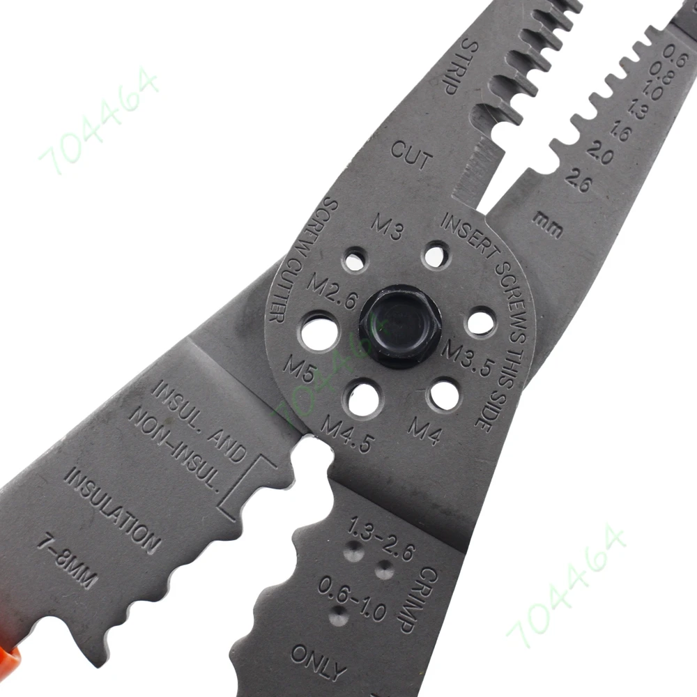 Многофункциональный болт съемник для проводов 8 дюймов обжимной инструмент 10 22 AWG
