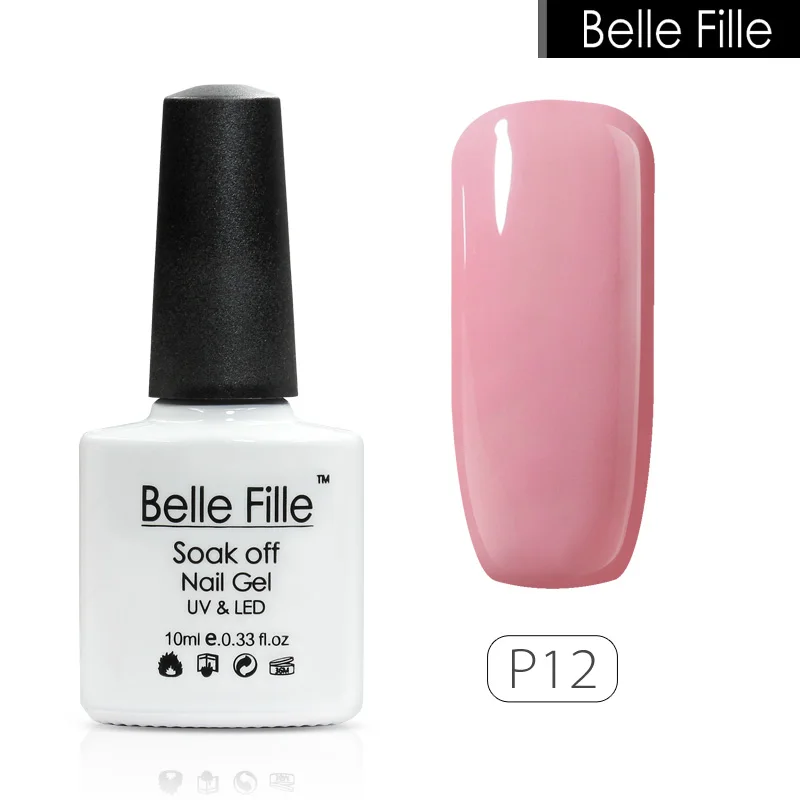 Belle Fille Розовый Красный Счастливый Цвет УФ гель для ногтей Замачивание от