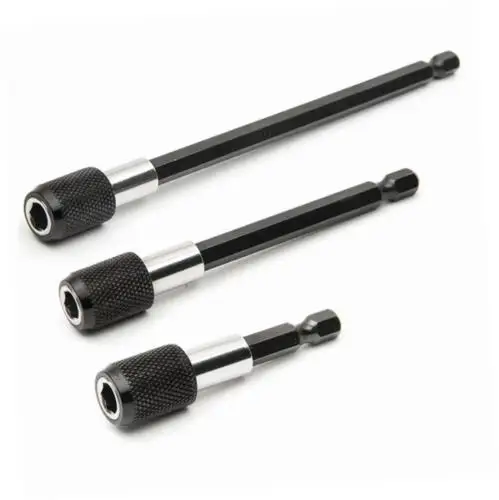 

3Pcs/Set 60mm/100mm/150mm Magnetic Screwdriver Extension Bit Quick Release 1/4 Hex Shank Tools Holder Tool Drill Bits Set hot