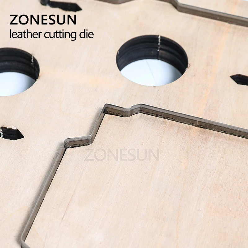 ZONESUN индивидуальная высечка для кожи искусственная двойная открытая монета