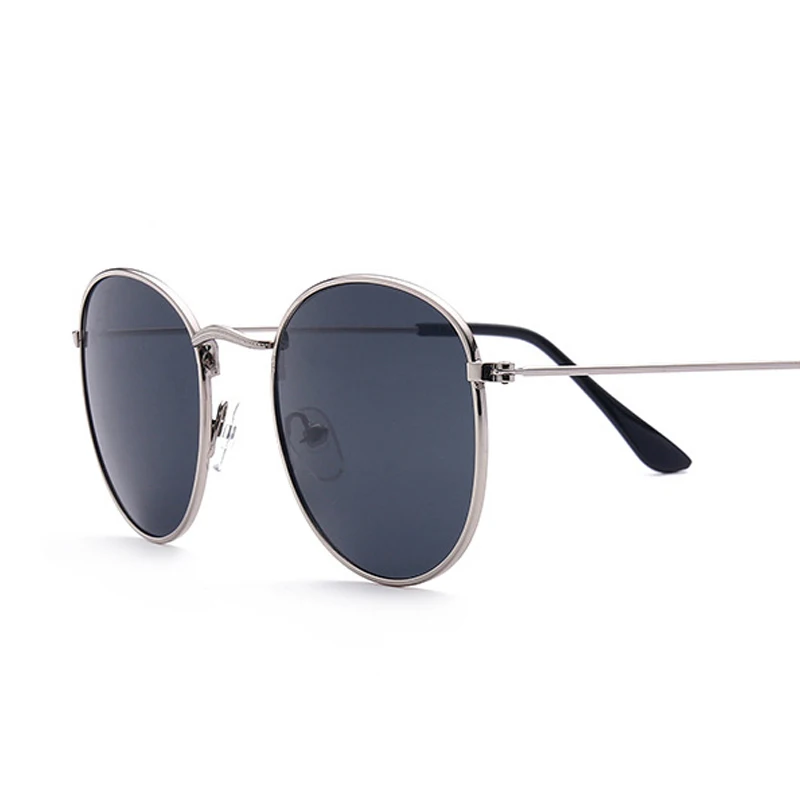 Ретро круглые солнечные очки Женские брендовые дизайнерские 2018 Роскошные De Sol