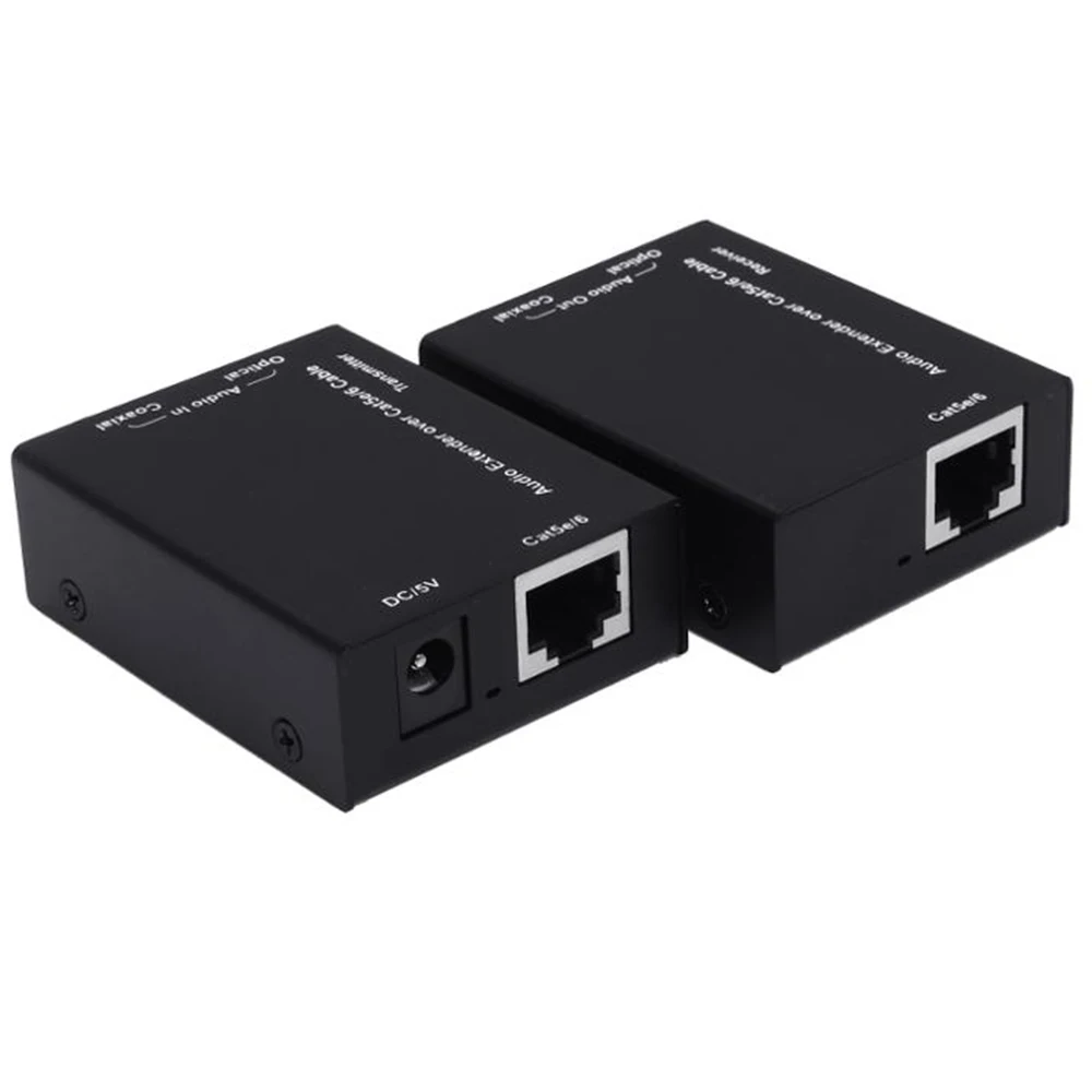 active digital audio extender digital coaxial spdif toslink audio extender by cat65e up to 300m free global shipping