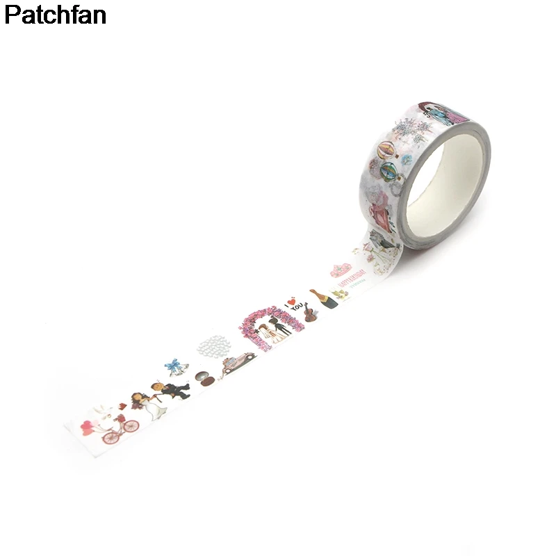 Patchfan Свадебная тема смешной DIY Скрапбукинг клейкая бумага Васи маскирующая лента