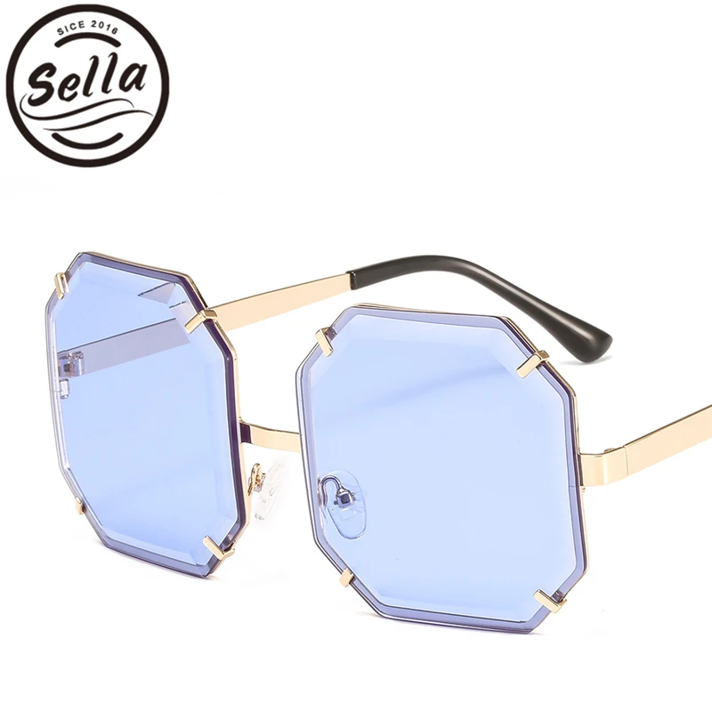 

Солнцезащитные очки женские квадратные, без оправы, с восьмиугольными линзами