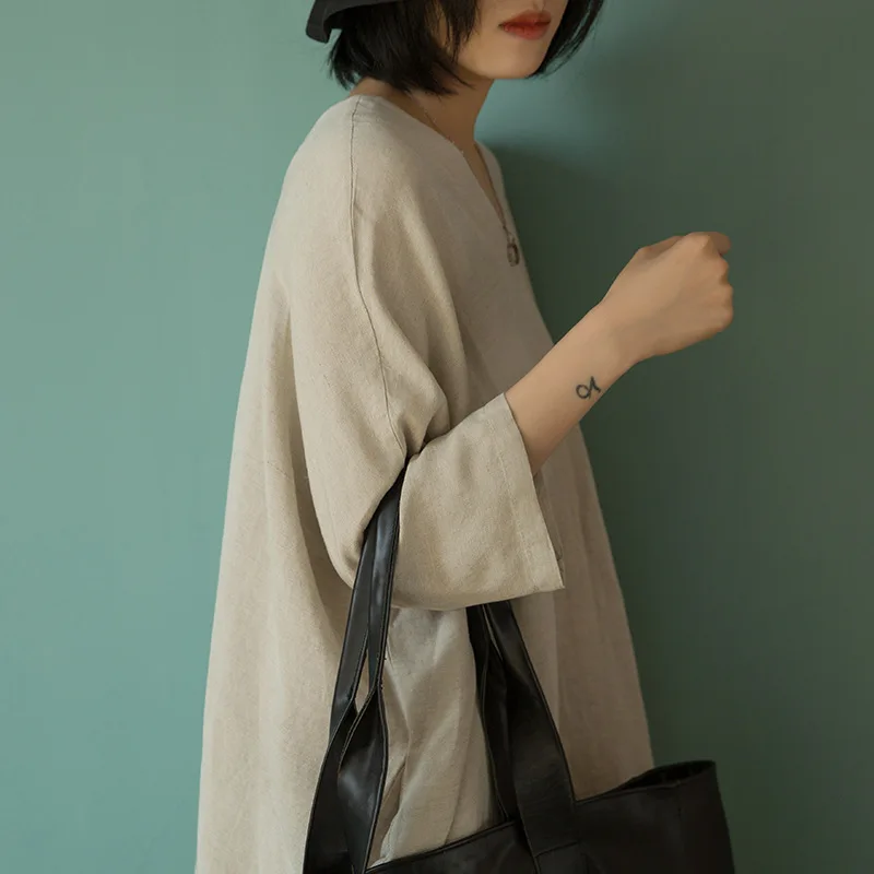 Летнее женское платье в стиле ретро большого размера свободное Повседневное