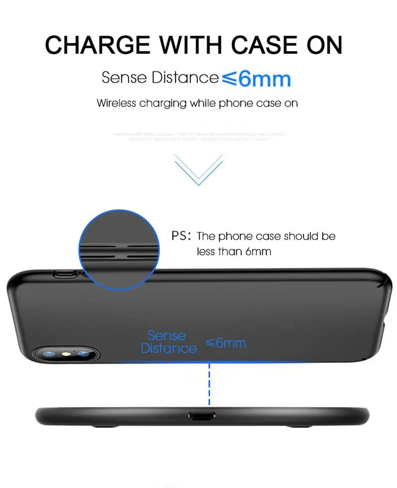 10 Вт Беспроводное зарядное устройство для Iphone Xs Max X 8 Plus samsung Note 9 S10 Xiaomi huawei