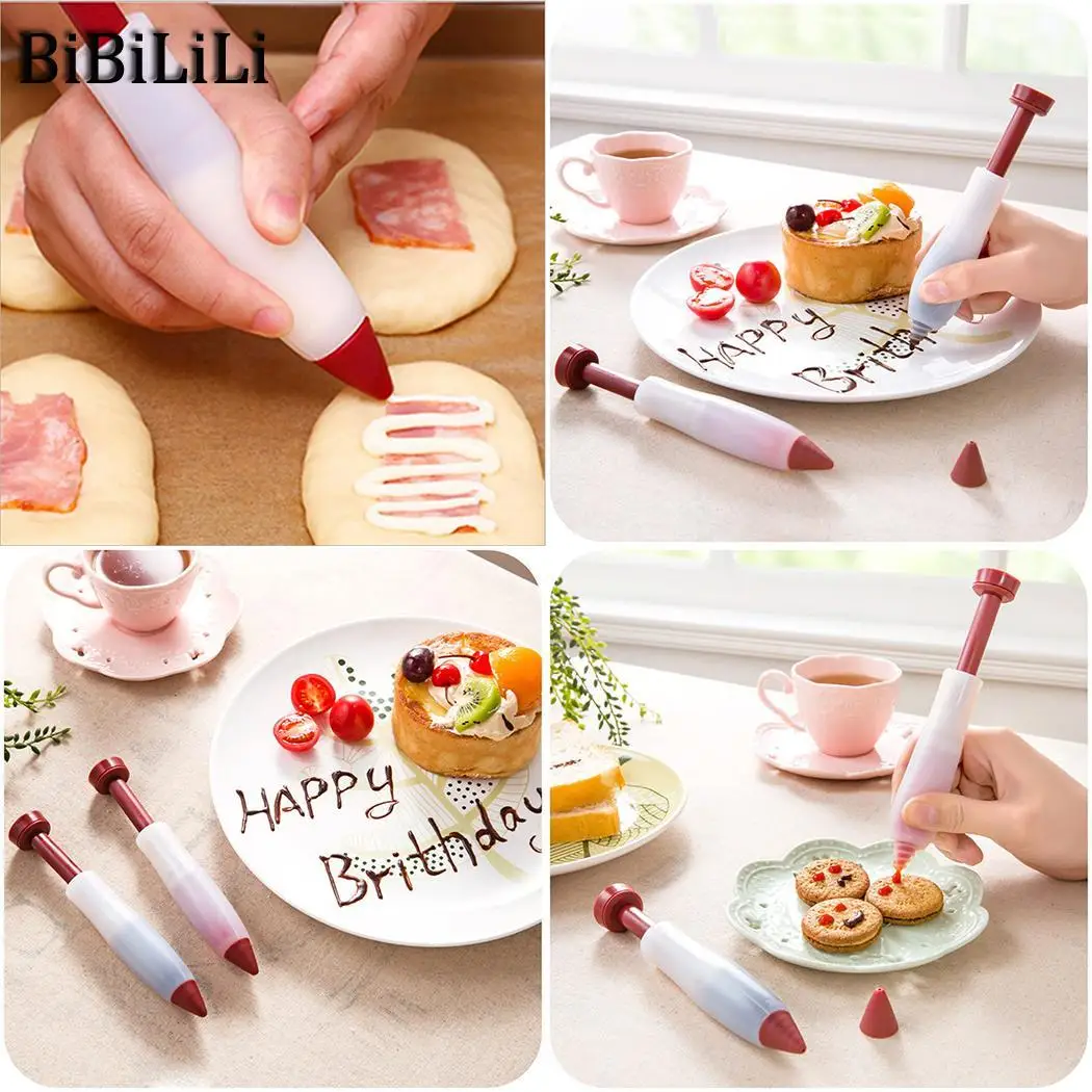 Кремовая силиконовая пищевая ручка для торта печенья новая Кондитерская