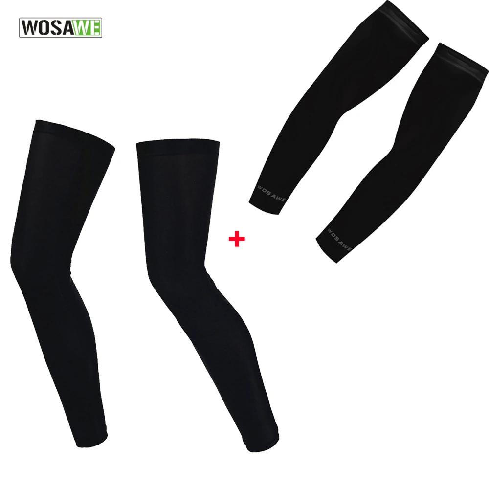 WOSAWE дышащая быстросохнущая Armwarmers и Гетры УФ защита бег Пеший Туризм Баскетбол