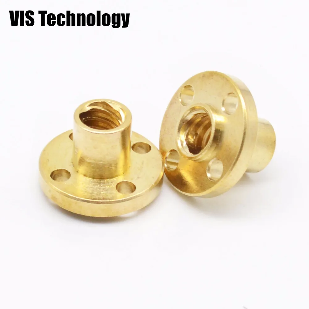 Запчасти для 3D-принтера медная трапециевидная гайка T8 винт гайки шаговый