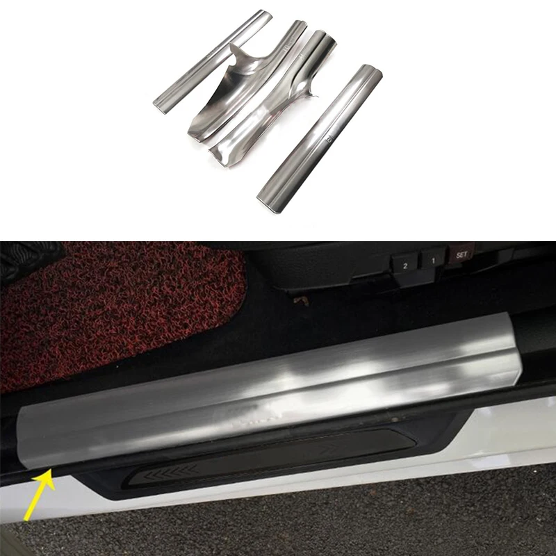 4 шт. внутренняя Накладка порога площадкой для BMW 3 серии GT F34 14 2017|cover for bmw|bmw padpad cover |