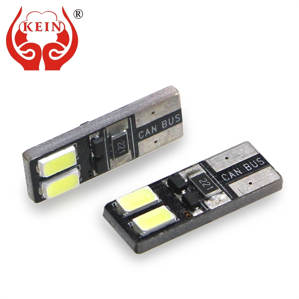 KEIN 10 шт. неполярность w5w led t10 194 Автомобильная Лампа 4smd 5630 5730 зазорные огни панель